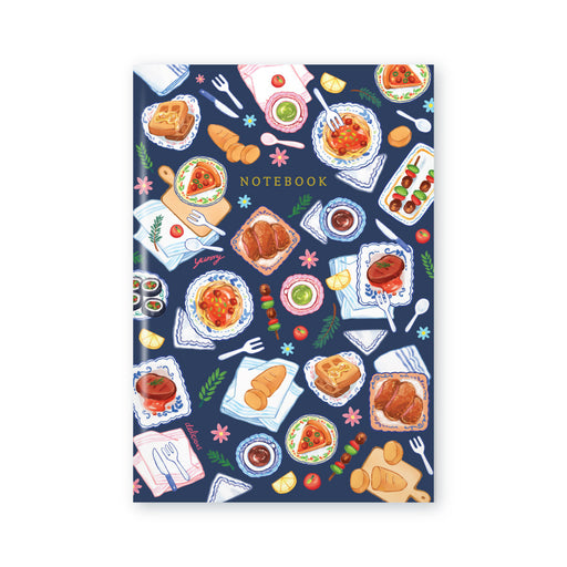 A5 Notebook - Foods on the table