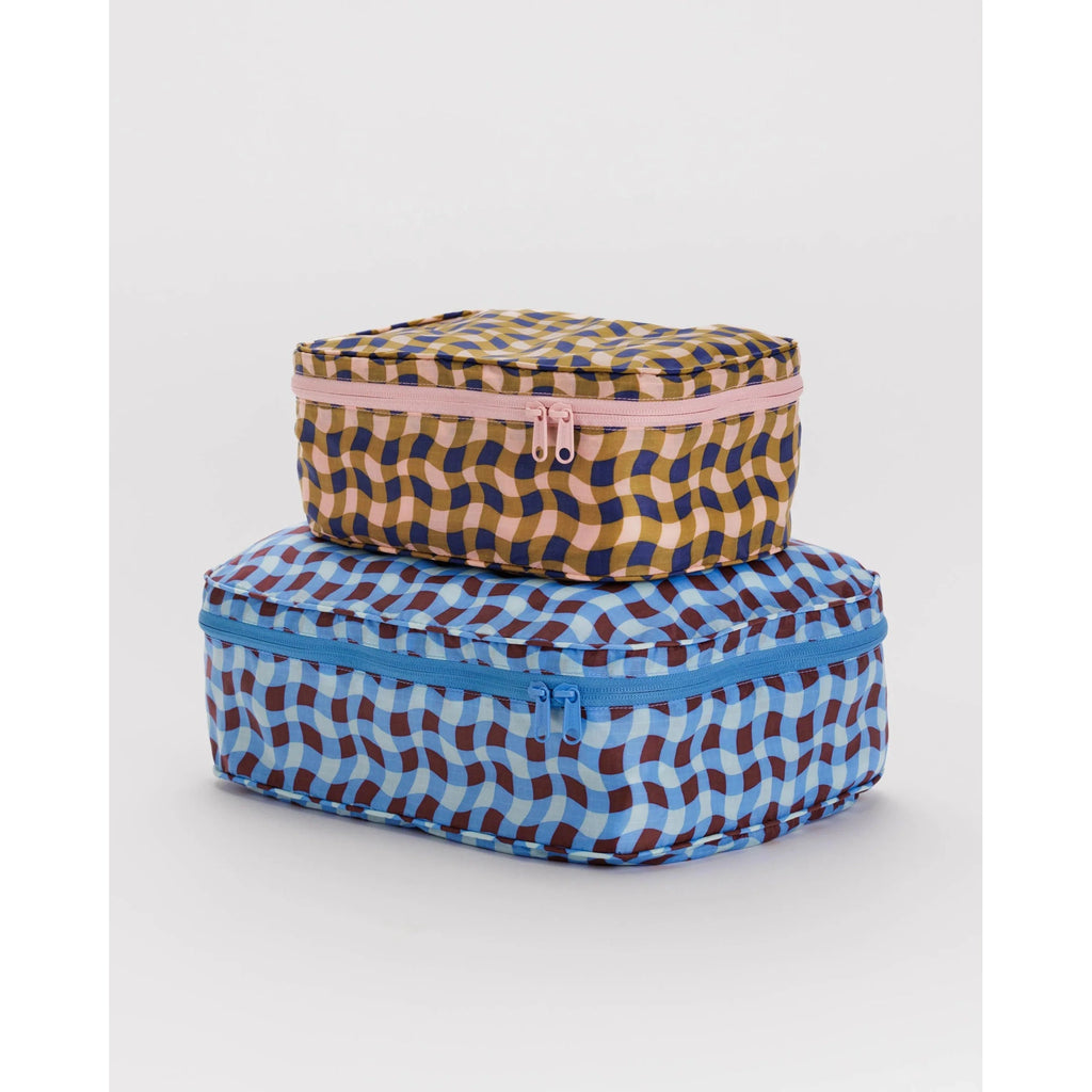 Baggu Packing Cube Set Wavy Gingham — PaperMarket