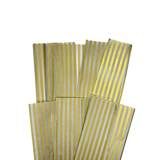 Gift Wrapping Tissue Paper (5 Sheets) - Gold Stripe