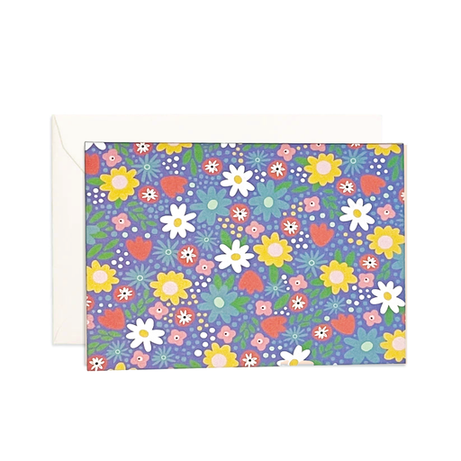Greeting Card - Classic Blooming Flowers
