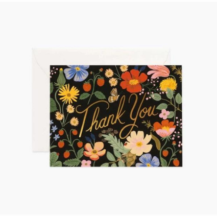 Greeting Card - Strawberry Fields Thank You