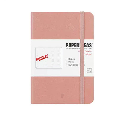 Hardcover A6 Pocket Notebook Dotted - Pink Powder
