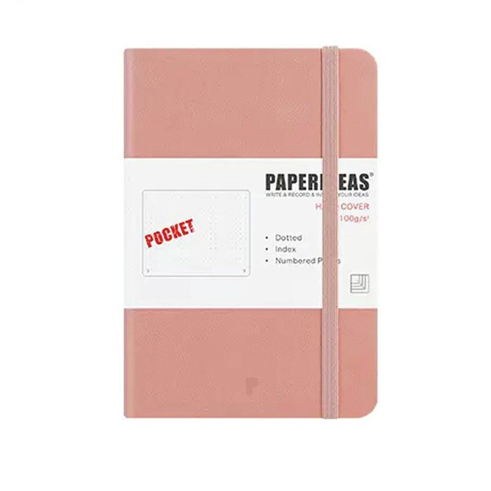 Hardcover A6 Pocket Notebook Dotted - Pink Powder