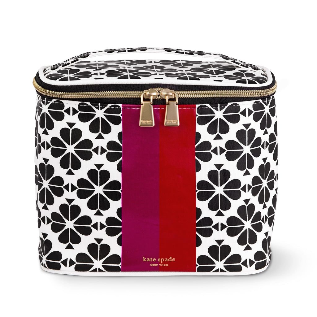 Kate Spade New York Cute Lunch Bag for Women, Large Capacity Lunch Tote,  Adult Lunch Box with Silver Thermal Insulated Interior Lining and Storage