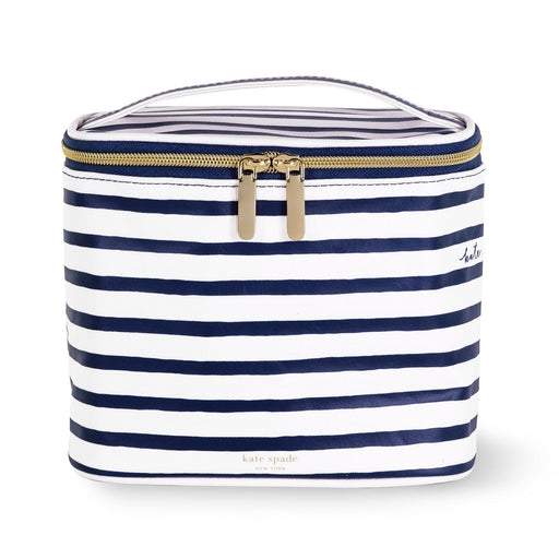 Kate Spade Lunch Tote-Navy Painted Stripe