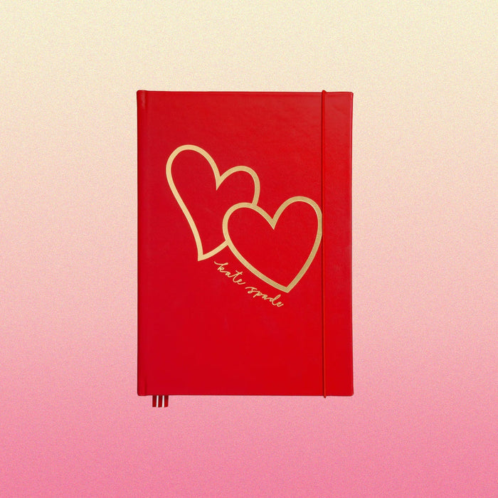 Kate Spade Take Note XL Notebook - Brushstroke Hearts