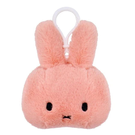 Miffy Head Backpack Clip Fluffy Pastel Pink