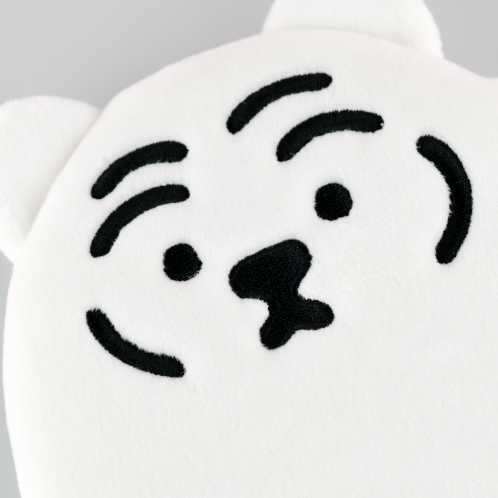 Muzik Tiger Flat Pouch - White Tiger — PaperMarket