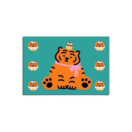 Muzik Tiger Post Card - Cupcake Tiger