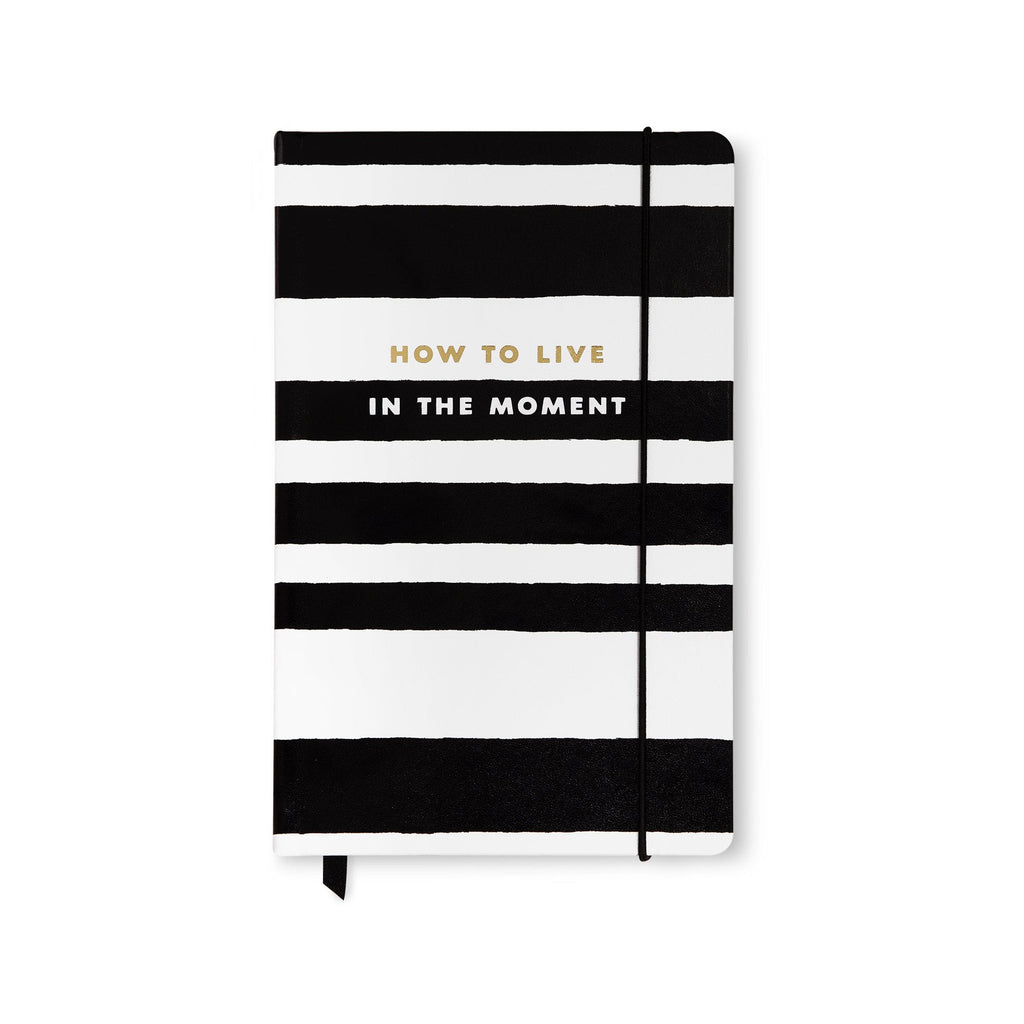 Kate Spade Take Note LargeBlack & White Stripe — PaperMarket