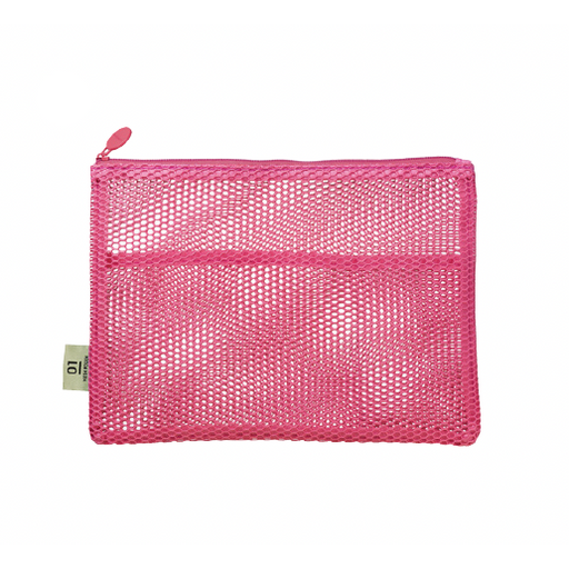 Mesh Collection Flat Pouch A5 - Pink