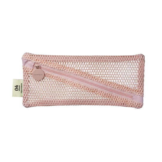 Mesh Collection Pencil Case - Light Pink