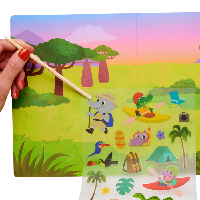 Ooly Set The Scene Transfer Stickers Magic - Jungle Journey
