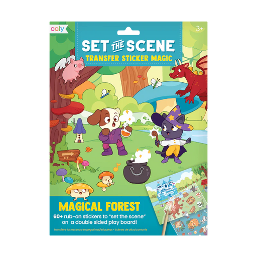 Ooly Set The Scene Transfer Stickers Magic - Magical Forest