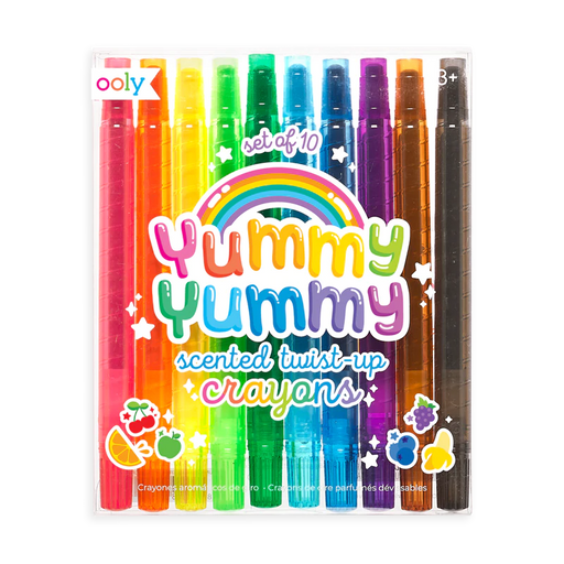 Ooly Yummy Yummy Scented Twist Up Crayons - Set of 10