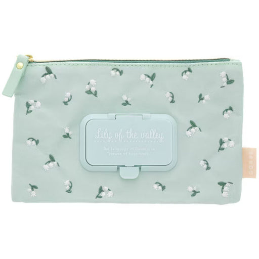 Seepo Push Embroidery Pouch with Sheet Case - Lily