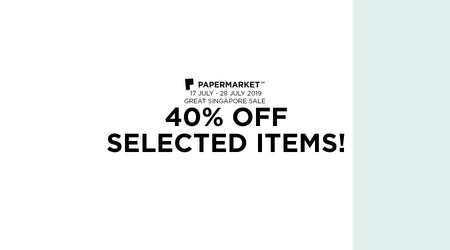 Great Singapore Sale: 40% OFF Selected Items!