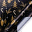 Gift Wrapping Paper Roll 5 Sheets - Gold Christmas on Black