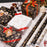 Gift Wrapping Paper Roll 5 Sheets - Gold Christmas on Black
