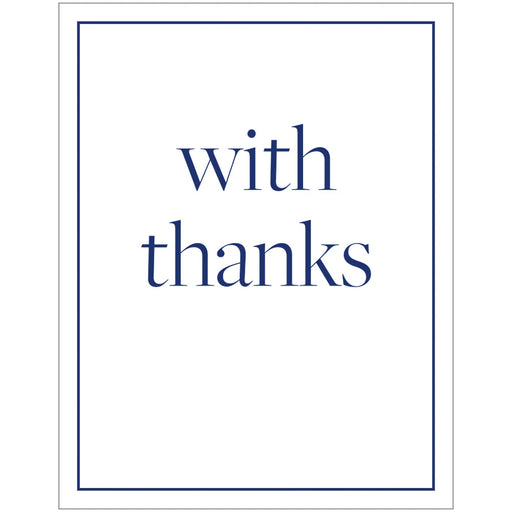 Gift Enclosure Cards (Pack of 4) - With Thanks