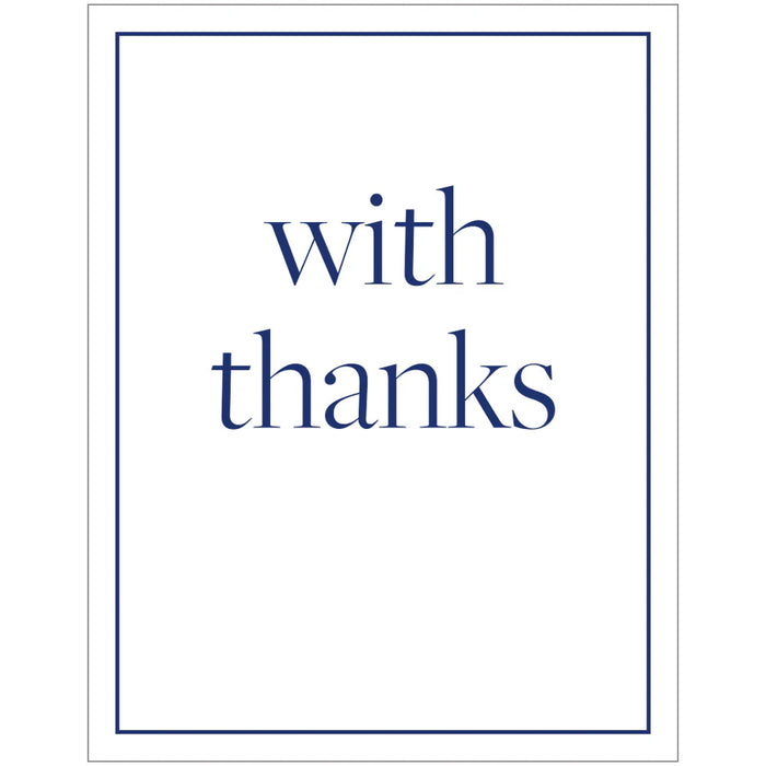 Gift Enclosure Cards (Pack of 4) - With Thanks