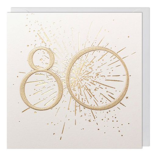 Greeting Card - 80th Birthday
