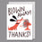 Greeting Card - Blown Away Thanks Dog
