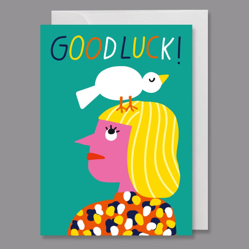 Greeting Card - Good Luck Pink Lady