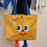 Tote Bag - Turmeric Smiley Face with Freckles