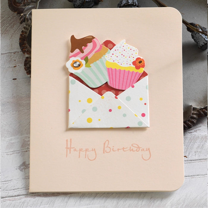 Mini Greeting Card - Happy Birthday - Cupcake