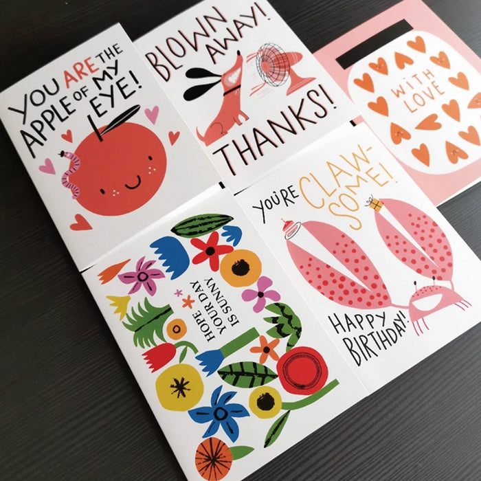 Greeting Card - Blown Away Thanks Dog