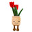 Plush Flower Potted - Red Tulips (35cm)
