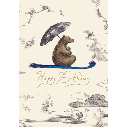Greeting Card - Flying Bear Birthday