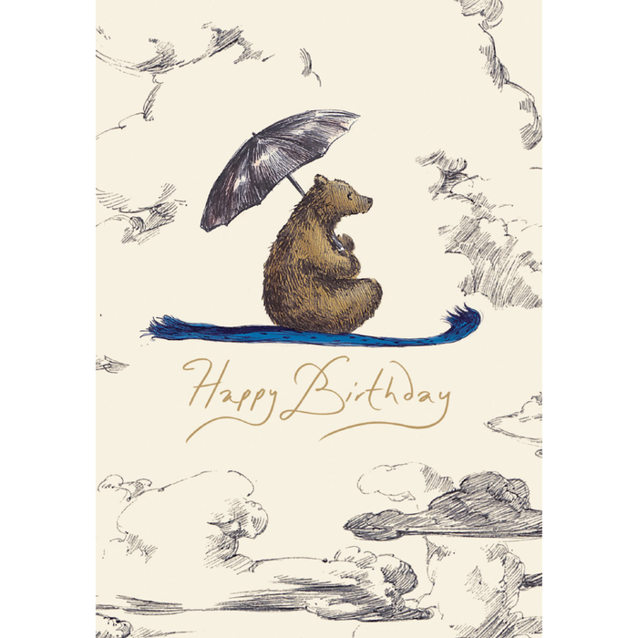 Greeting Card - Flying Bear Birthday