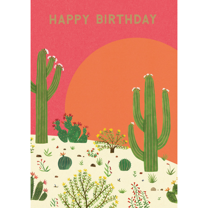 Greeting Card - Cactus Grove Birthday