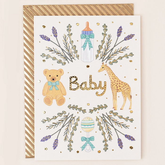Greeting Card - Reflections Gold Foiled Baby