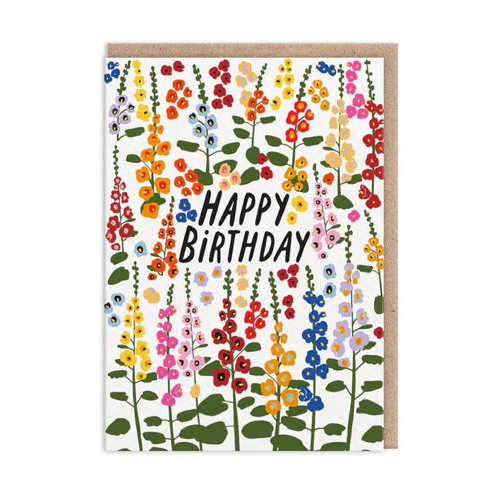 Greeting Card - Happy Birthday Foxgloves