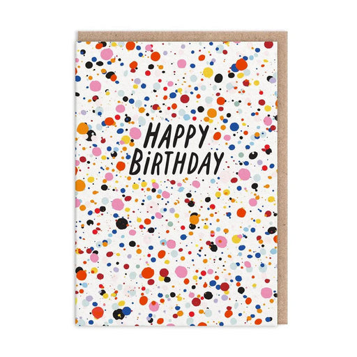 Greeting Card - Happy Birthday Splatter