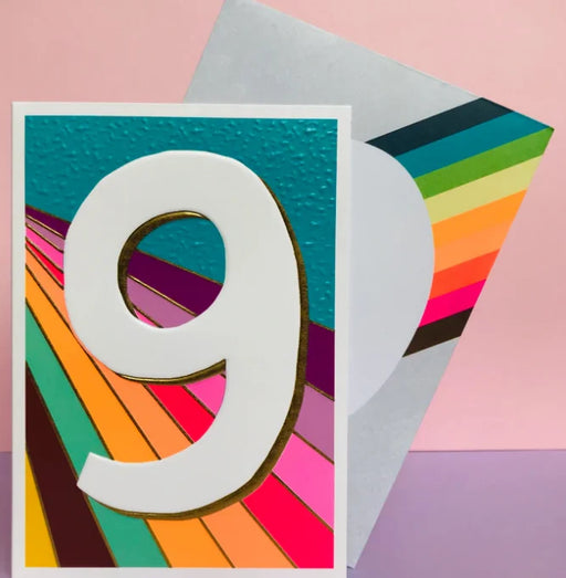 Greeting Card - Jamboree Age 9 Birthday Girl