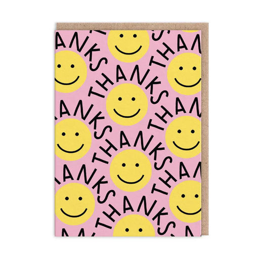 Greeting Card - Thanks Smiley Face