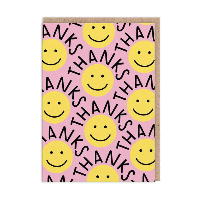Greeting Card - Thanks Smiley Face