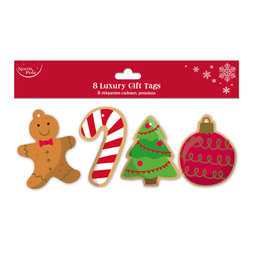 Christmas Gift Tags Gingerbread Cookie (Pack of 8)