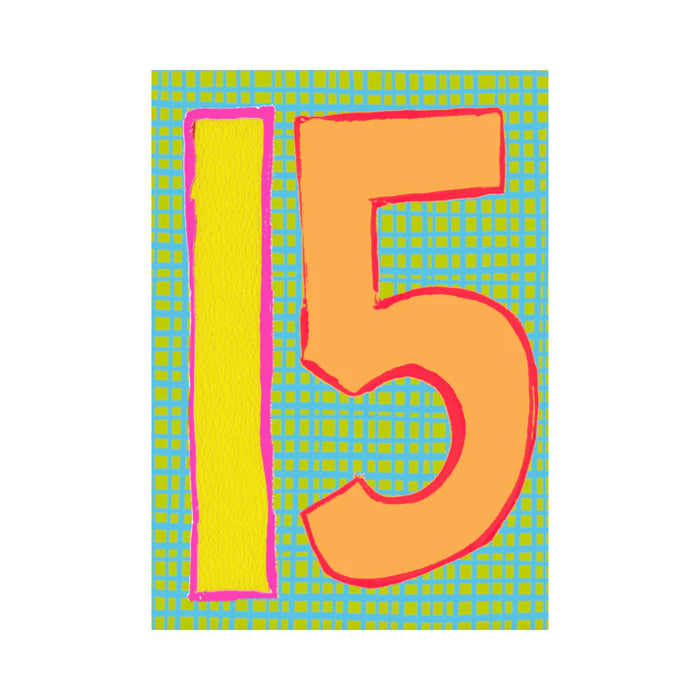 Greeting Card - Sunshine Age 15 Birthday