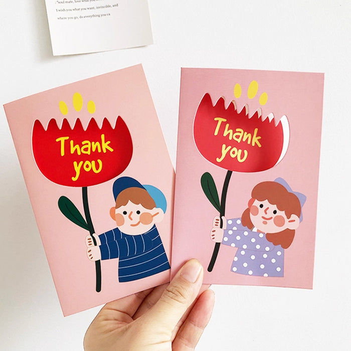 Greeting Card - Thank You Tulip - Boy