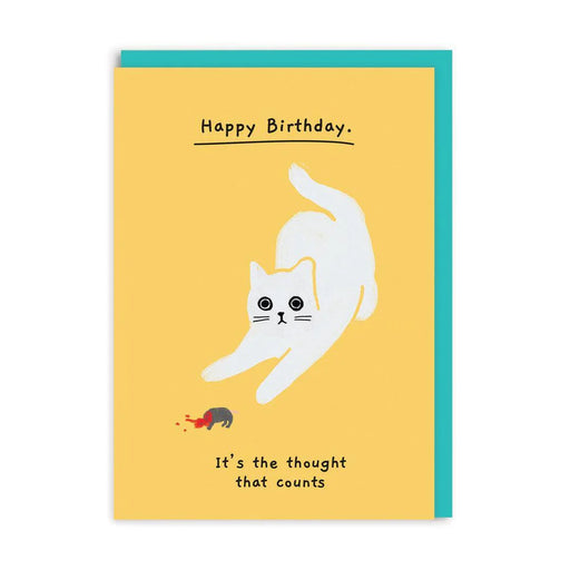 Greeting Card - Birthday, it's the thought that counts