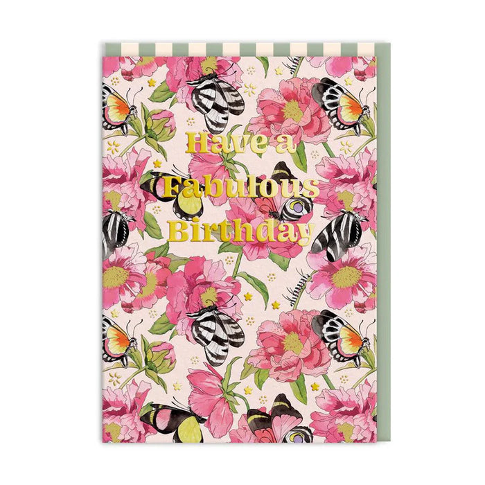 Greeting Card - Cath Kidson Have A Fabulous Birthday Butterflies