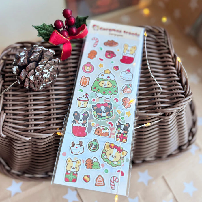 Sticker Sheet - Corgmas Treats