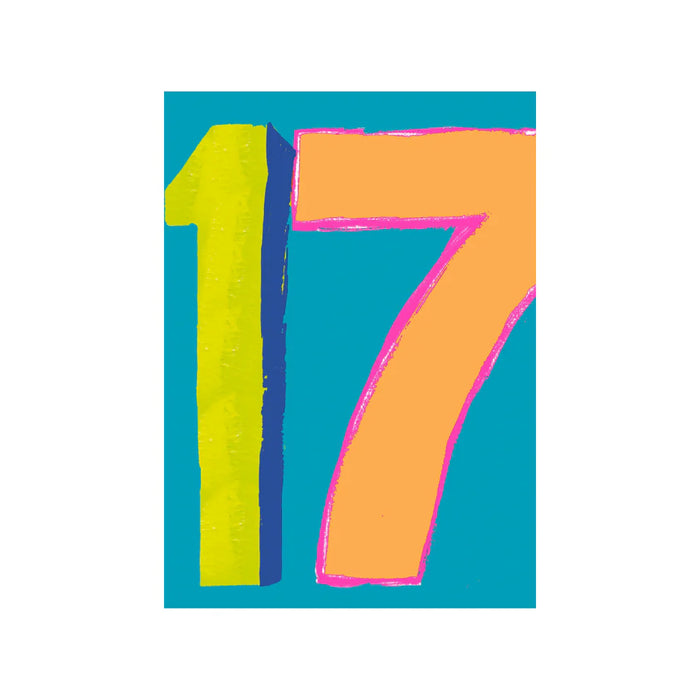 Greeting Card - Sunshine Age 17 Birthday