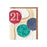 Greeting Card - Paperlink Age 21 Birthday Blue Gold Balloon