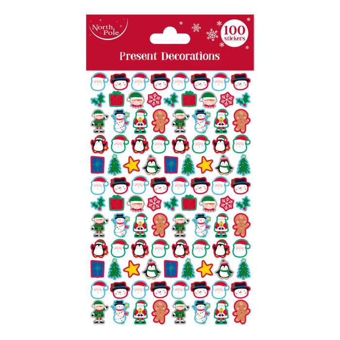 Christmas Stickers Foam (Pack of 100)